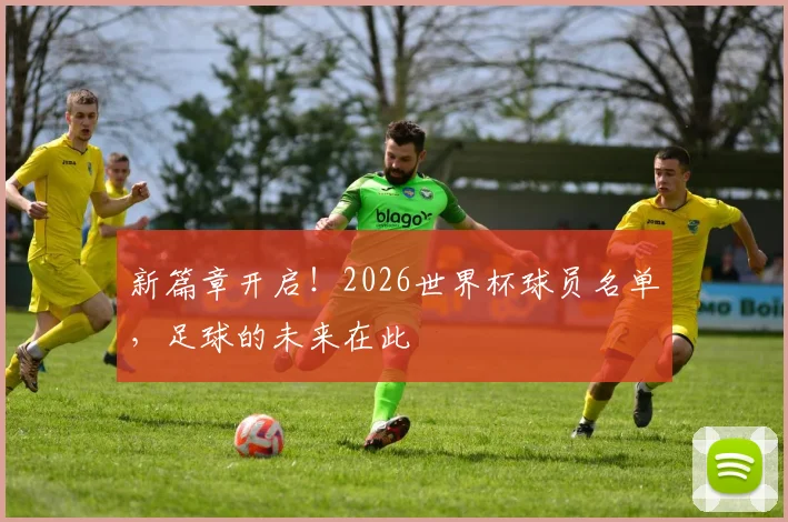 新篇章开启！2026世界杯球员名单，足球的未来在此